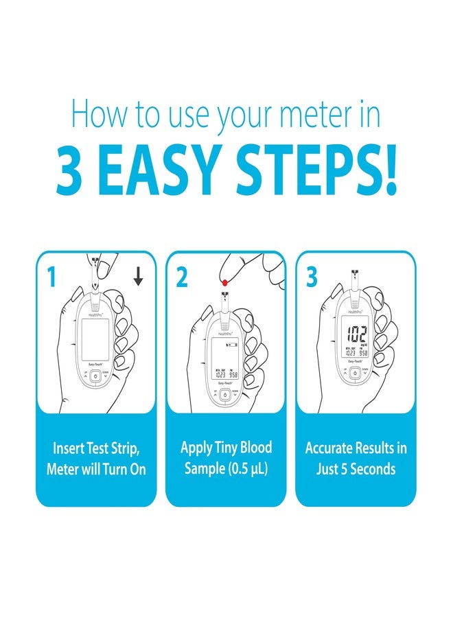 Easy Touch HealthPro Diabetic Test Strips by Easy Touch | 50 Count | Compatible with HealthPro Blood Glucose Monitor System - Image 3
